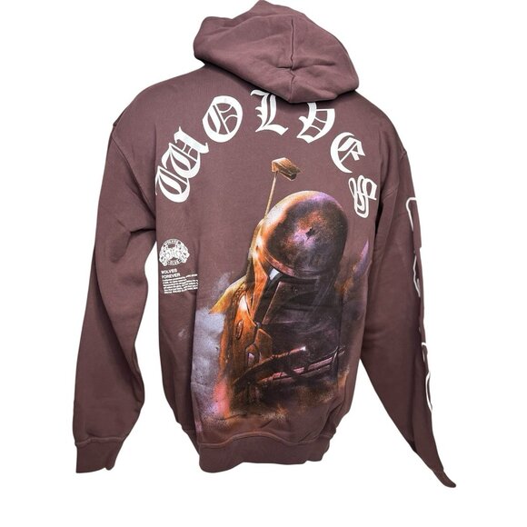 DARC SPORT MENS THE HUNTER HOODIE Darc Purple LG NEW Star Wars Boba Fett RARE - Picture 1 of 7